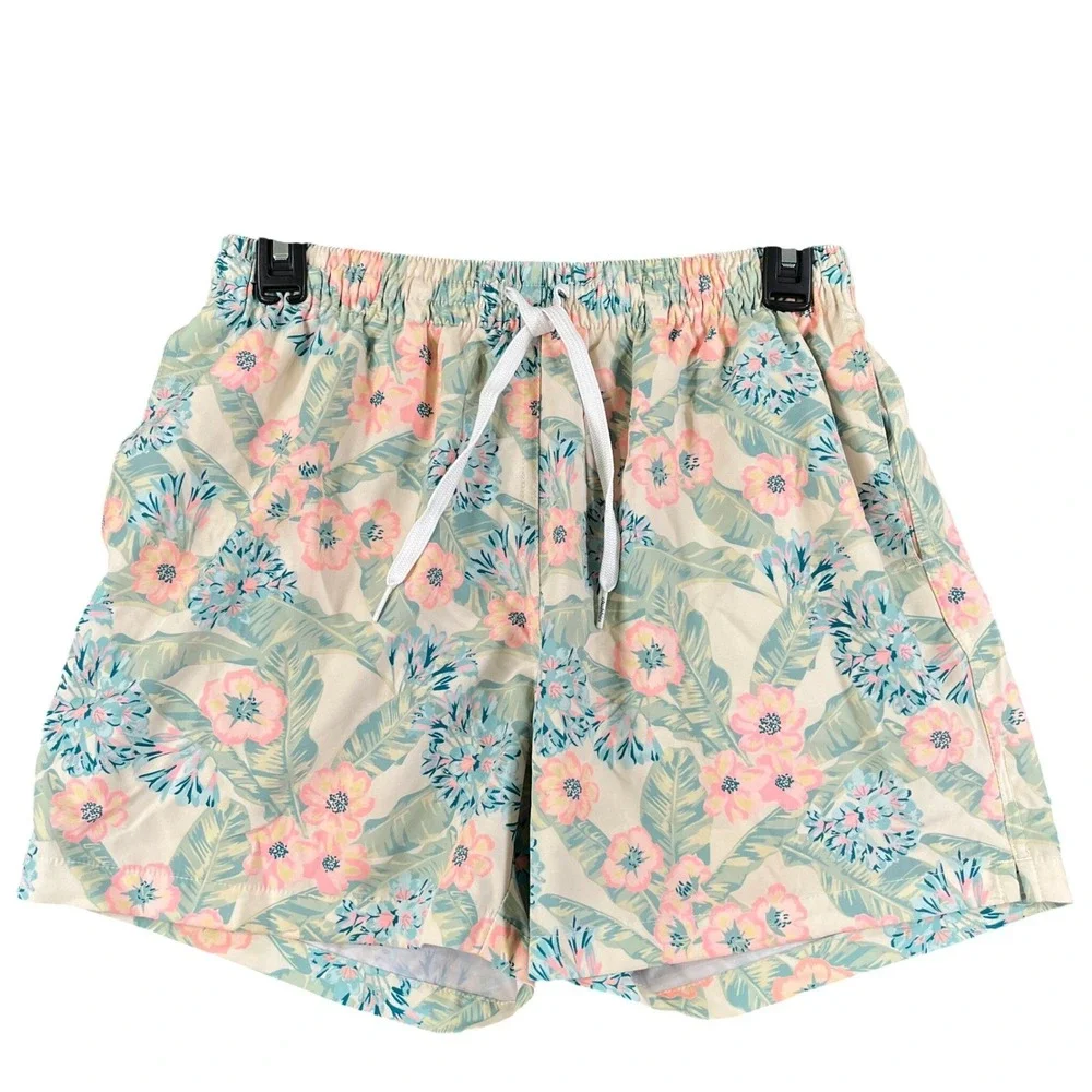 Chubbies Swim Trunks Mens M Floral Tropical Print 5.5 Inseam Beachwear